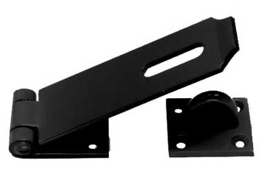 hasp and staple in black