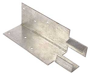 arris rail bracket to be morticed in concrete post
